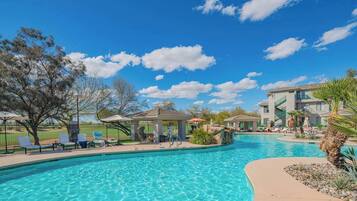 A heated pool