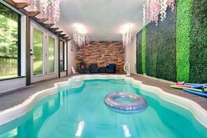 Indoor pool, a heated pool