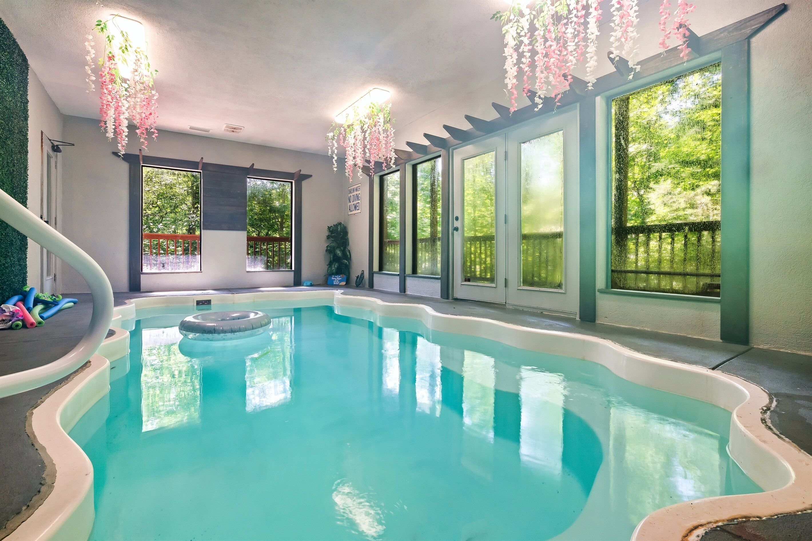 Indoor pool, a heated pool