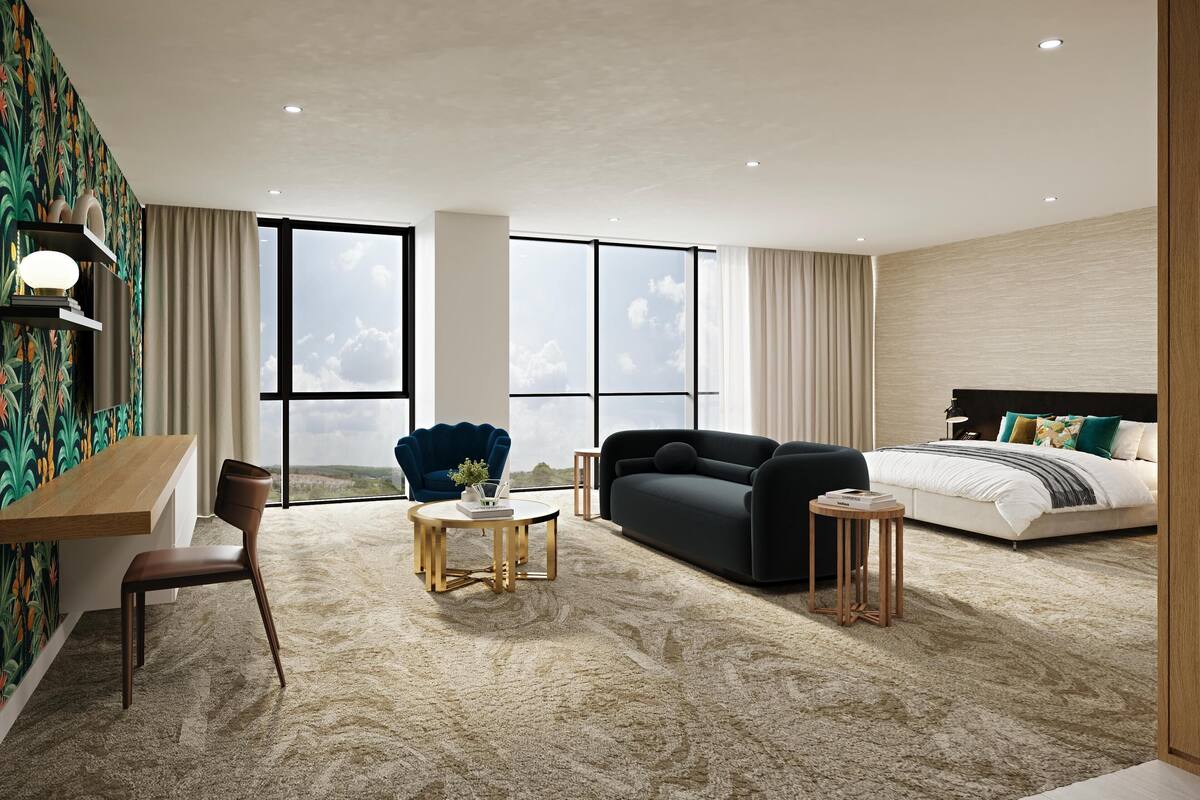 Deluxe King Suite | Individually furnished, desk, soundproofing, rollaway beds