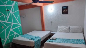 Economy-Doppelzimmer, 2 Doppelbetten, am Strand