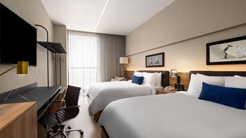 Room, 2 Queen Beds, Non Smoking | Minibar, in-room safe, blackout drapes, iron/ironing board