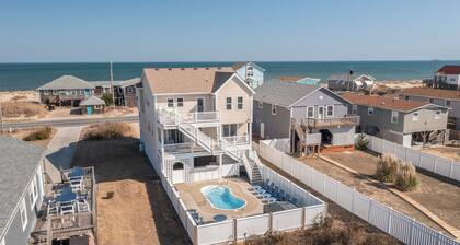 400ft to Beach! Ocean Views! Dogs Ok! Pool,Hot Tub