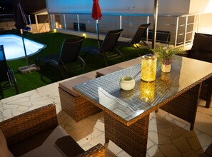 Outdoor dining - Apartments Neli - Studio Standard (Okrug Gornji)