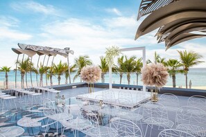 Outdoor wedding area