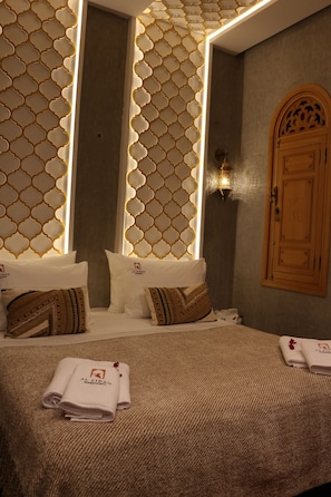 Classic Double Room Single Use, Courtyard View | Premium bedding, soundproofing, bed sheets - Riad AL FIDAN  (Marrakech)