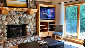 智能電視、壁爐、 辦公室