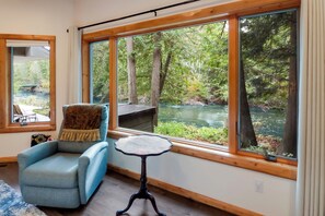 Interior - Boardman Monarch Lodge, 2-Guest Special:  Riverfront, Hot Tub, Fireplace (Traverse City)