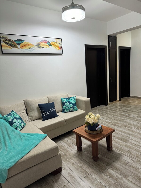 Living area - Cozy 2-bedroom apartment with pool in charming Sosúa! (Sosúa)