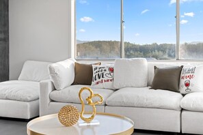 Smart-tv, pejs, bøger, kontorer