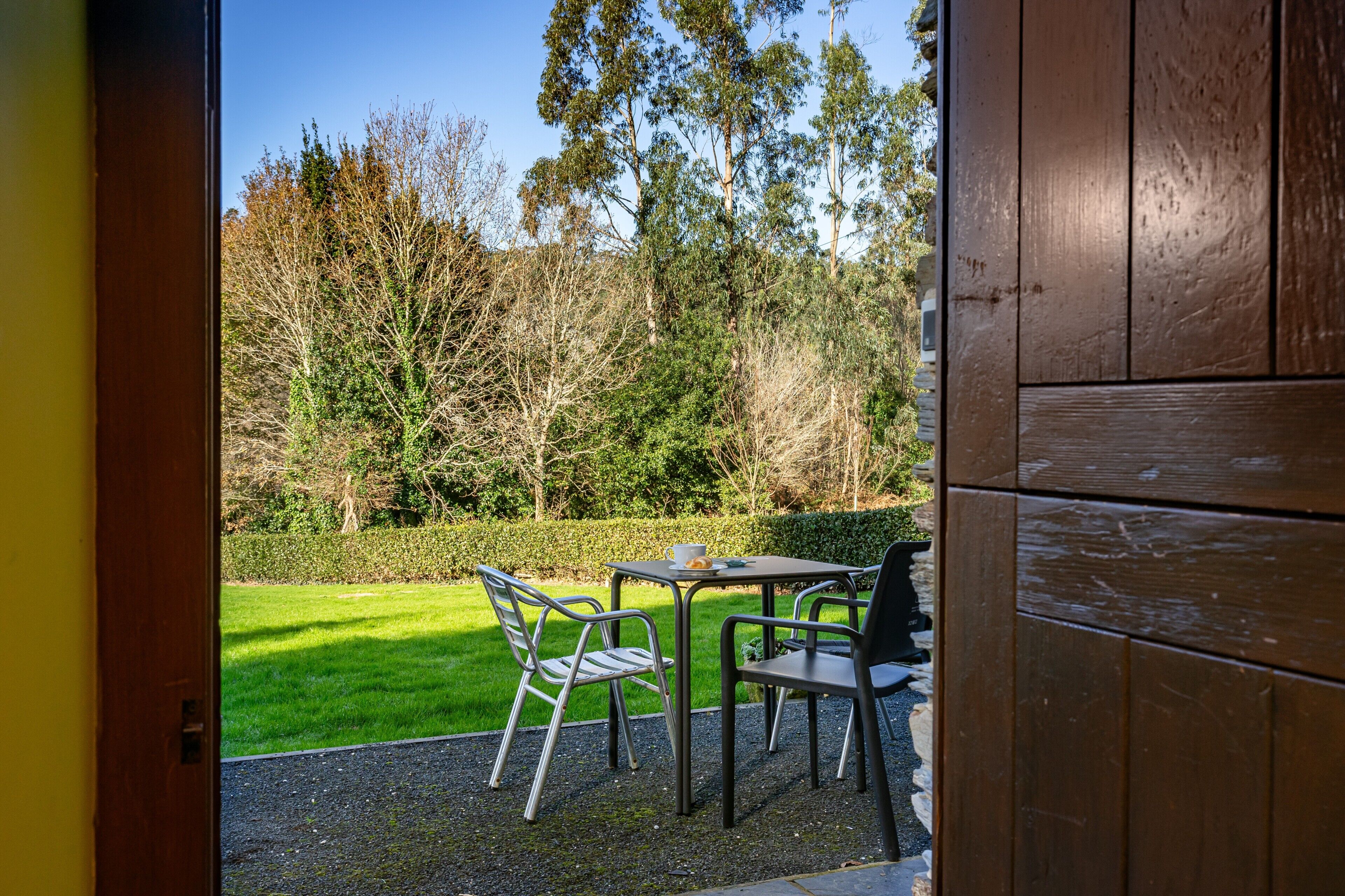 屋外ダイニングエリア