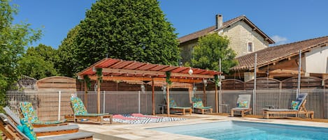 A heated pool