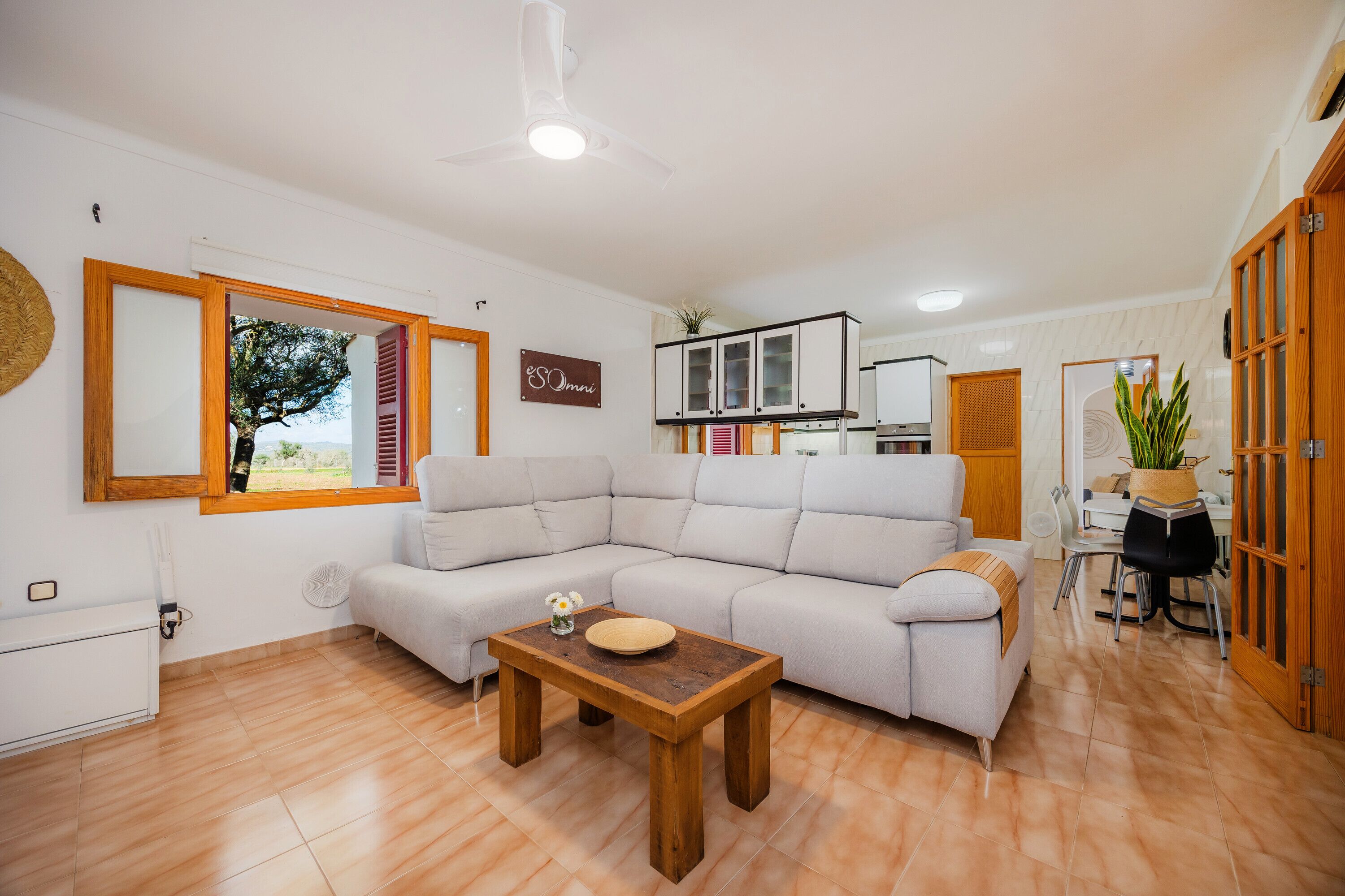 TV, caminetto, lettore DVD