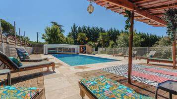 A heated pool