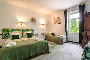 1 غرفة نوم ومكواة/لوح كي وواي فاي مجانًا وملاءات أسرّة