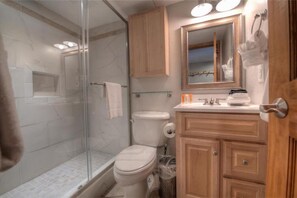 Hair dryer, towels