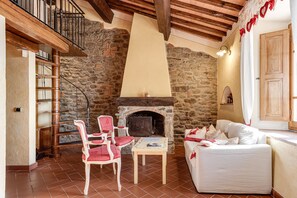 Fireplace, table tennis