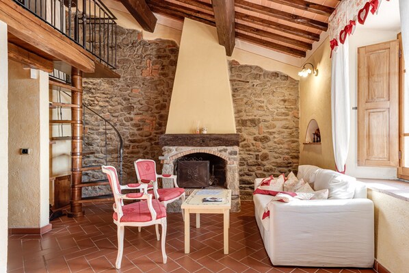 Fireplace, ping pong