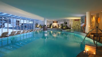 Indoor pool, a heated pool