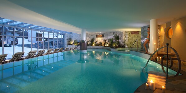 Indoor pool, a heated pool
