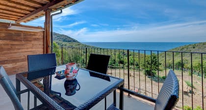 Bauernhaus 'Amandolo - Gorgona' mit Meerblick, Wi-Fi und Klimaanlage