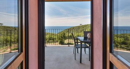 Farmhouse 'Amandolo - Gorgona' with Sea View, Wi-Fi and Air Conditioning