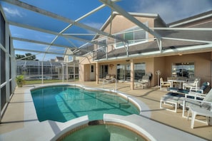 Pool - Spacious 5-bedroom house with pool, spa, and firework view in Davenport, FL (Davenport)