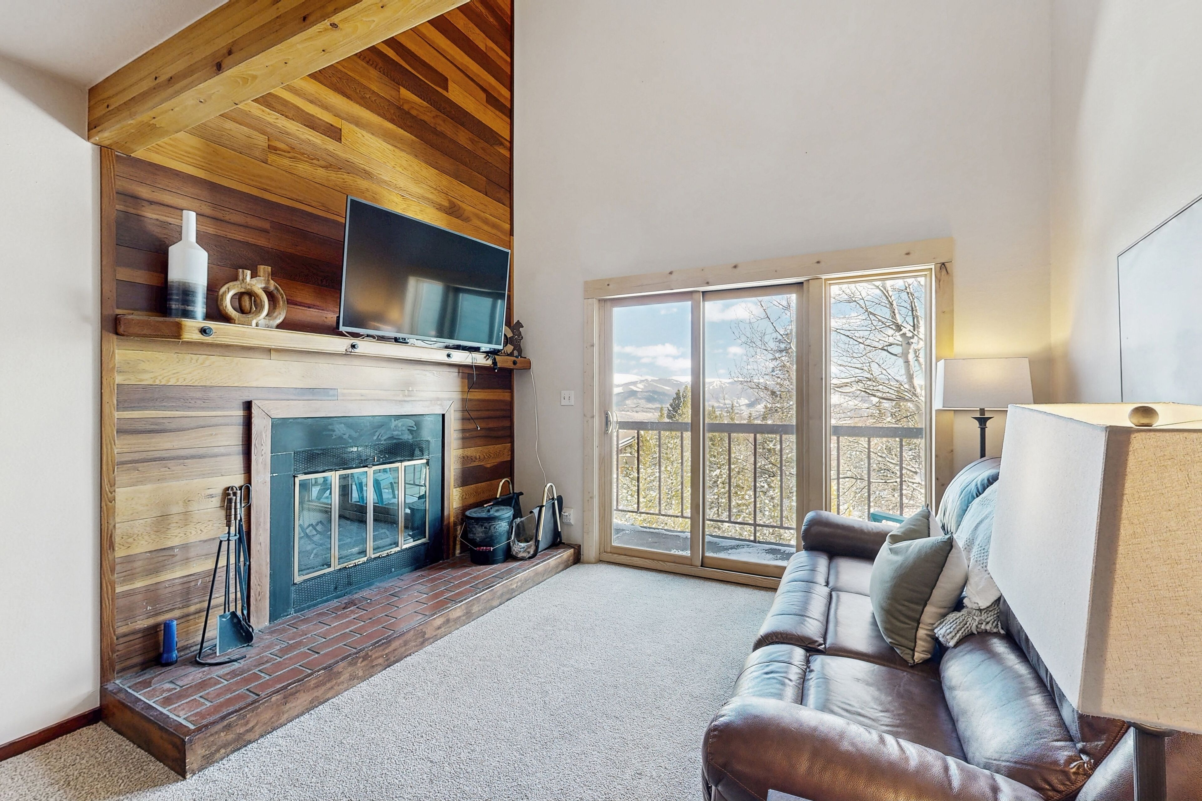 Televisión, chimenea y tenis de mesa 