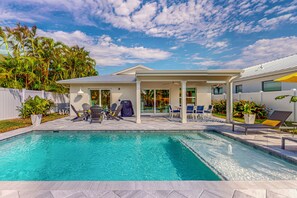 A heated pool