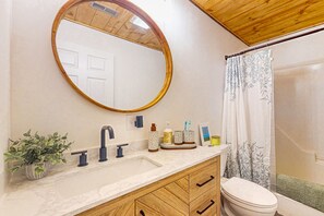 Hair dryer, towels