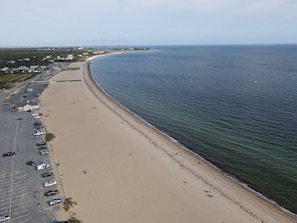 Enjoy a serene beach experience with access to the calm sea.