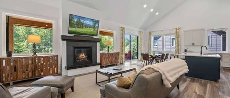 Smart TV, fireplace, offices