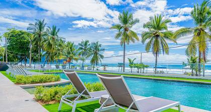 Beachfront condo with direct sand access, ocean views & vibrant nightlife nearby