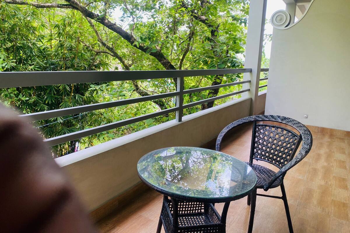 Deluxe Double Room, Balcony, City View | Terrace/patio