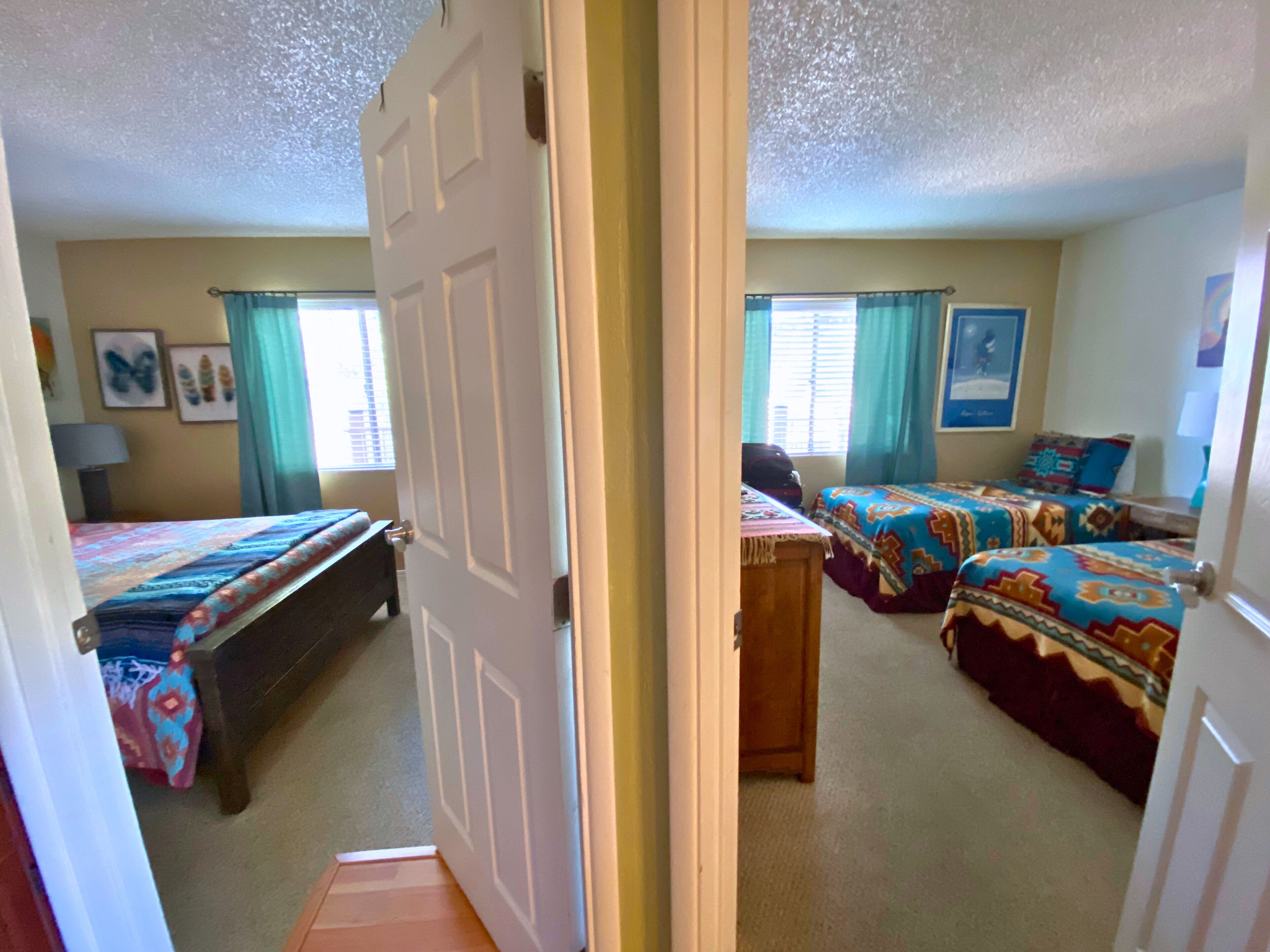 2 bedrooms, iron/ironing board, travel crib, free WiFi