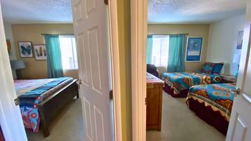 2 bedrooms, iron/ironing board, travel crib, free WiFi