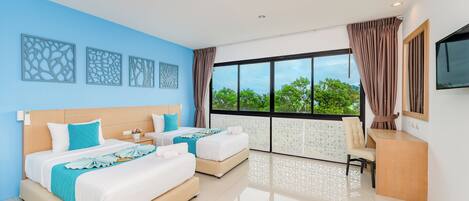 Deluxe-Doppel- oder -Zweibettzimmer, Meerblick | Strand-/Meerblick