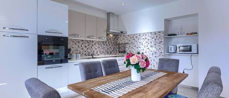 Microwave, oven, dishwasher