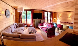 Appartement Confort, non-fumeur, vue montagne | Coin séjour