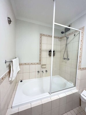 Shower, hair dryer