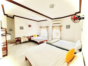 Family Triple Room, Courtyard View | 1 bedroom, blackout drapes, free WiFi
