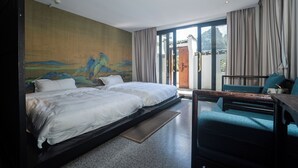 Standaard Twin kamer, uitzicht op bergen | Woonruimte
