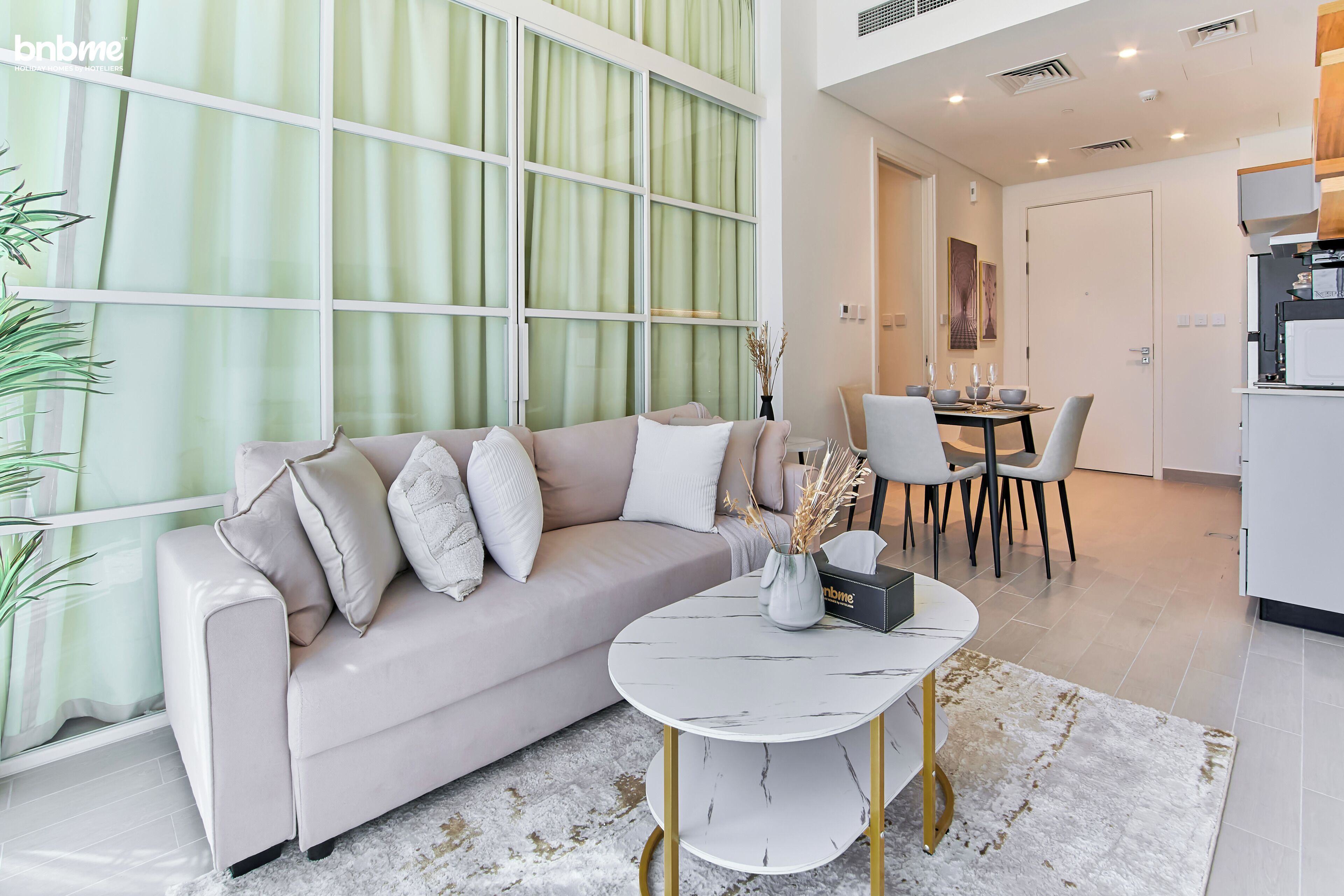 Standard Apartment, 1 Bedroom, Balcony | Living area | Flat-screen TV