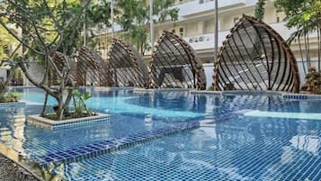 Apartment, 1 Bedroom, Accessible, Balcony | Pool | Outdoor pool