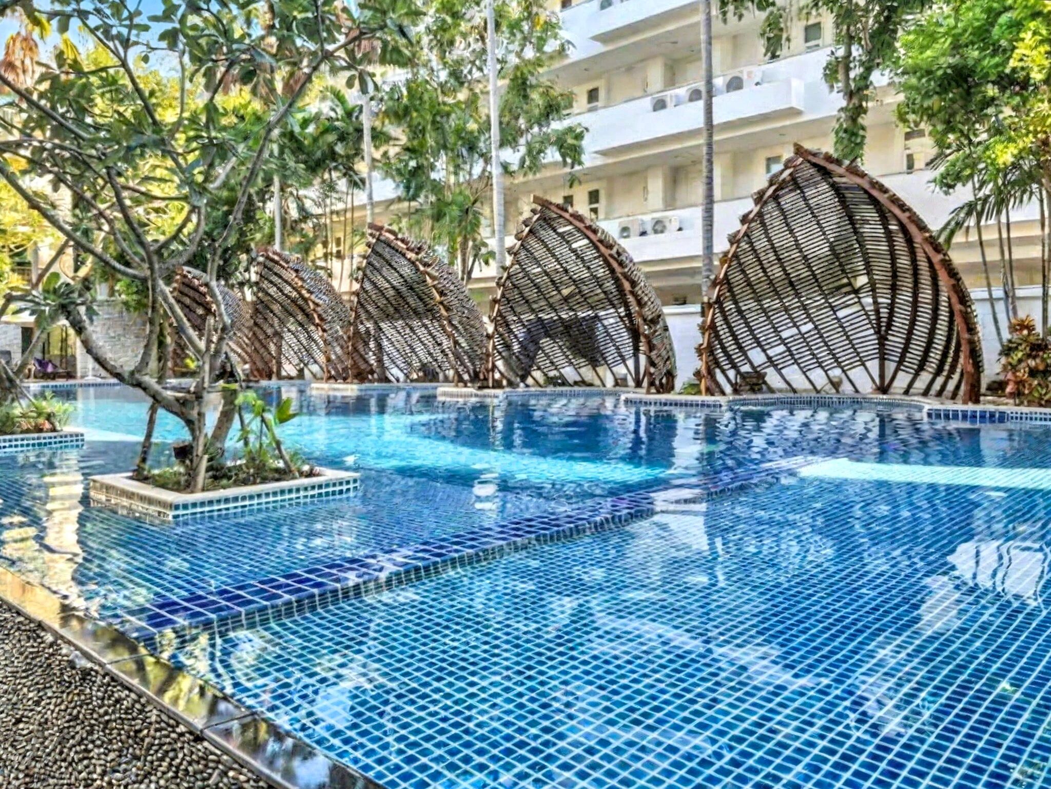 Apartment, 1 Bedroom, Accessible, Balcony | Pool | Outdoor pool