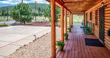 Quarter Horse Inn - OrchidRoom | Historic Log Inn | Fireplace | Walk to Downtown & Rail Station
