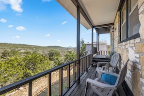 Family House, 3 Bedrooms, Hill View | Terrace/patio - The Heritage Hideaway Views Games & More (Leander)