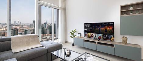 TV, fireplace, offices