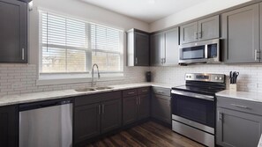 Fridge, dining tables