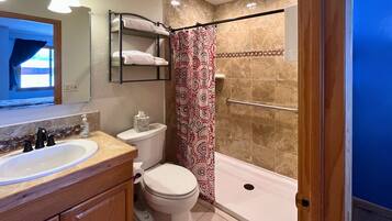 Douche, serviettes fournies